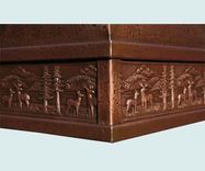Copper Range Hood With Forest Band 6 small