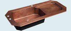 Copper Sink With Drainboard & Ray's Hammering 2 small