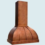 Copper Range Hood With Stack & Standing Seams 1 small