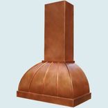 Copper Range Hood With Stack & Standing Seams 3 small