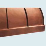 Copper Range Hood With Stack & Standing Seams 6 small
