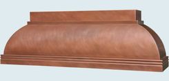 Copper Range Hood With Mont St. Michel Band 3 small