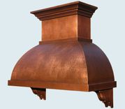 Copper Range Hood With Corbels & Stack 1 small
