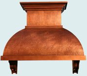 Copper Range Hood With Corbels & Stack 2 small