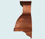 Copper Range Hood With Corbels & Stack 3 small