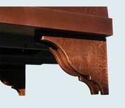 Copper Range Hood With Corbels & Stack 5 small