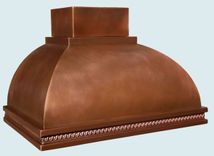 Copper Range Hood With Embossed Braid 1 small
