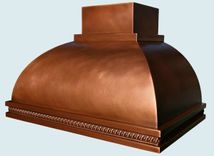 Copper Range Hood With Embossed Braid 3 small