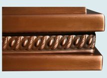 Copper Range Hood With Embossed Braid 4 small