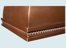 Copper Range Hood With Embossed Braid 5 small