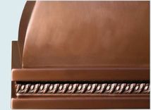 Copper Range Hood With Embossed Braid 6 small