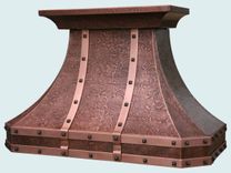 Copper Range Hood With Ray's Hammering 3 small