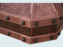 Copper Range Hood With Ray's Hammering 4 small