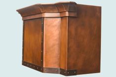 Copper Range Hood With Wrap-Around Crown 3 small