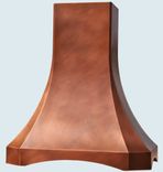 Copper Range Hood With Arched Band 3 small