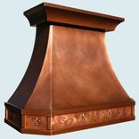 Copper Range Hood With Fleur De Lis 1 small