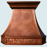 Copper Range Hood With Fleur De Lis 2 small