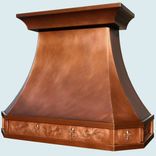 Copper Range Hood With Fleur De Lis 3 small