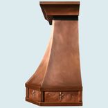 Copper Range Hood With Fleur De Lis 4 small