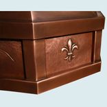 Copper Range Hood With Fleur De Lis 6 small