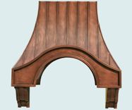 Copper Range Hood With Corbels & Angled Filters 2 small