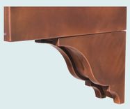 Copper Range Hood With Corbels & Angled Filters 5 small