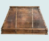 Copper Range Hood With Rustic Hammering 2 small