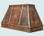Copper Range Hood With Rustic Hammering 3 small