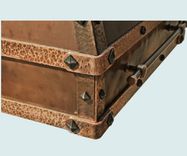 Copper Range Hood With Rustic Hammering 4 small