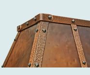Copper Range Hood With Rustic Hammering 5 small