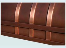 Copper Range Hood With Stack & Copper Straps 5 small