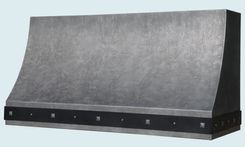 Zinc Range Hood With Blackened Steel Strap 3 small