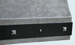 Zinc Range Hood With Blackened Steel Strap 4 small