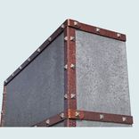 Zinc Range Hood With Hammered Copper Straps 5 small