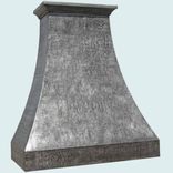 Zinc Range Hood With Crown & Hammering 1 small
