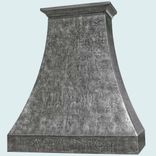 Zinc Range Hood With Crown & Hammering 3 small