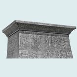 Zinc Range Hood With Crown & Hammering 4 small