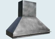 Zinc Range Hood With Stainless Pot Rail 1 small