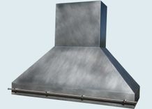 Zinc Range Hood With Stainless Pot Rail 2 small