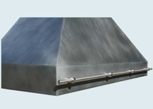 Zinc Range Hood With Stainless Pot Rail 6 small