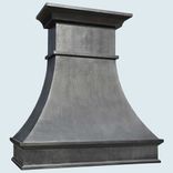 Zinc Range Hood With French Mantle Band 1 small