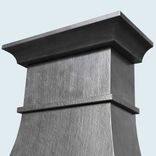 Zinc Range Hood With French Mantle Band 6 small