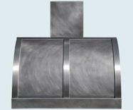 Zinc Range Hood With Stainless Straps 2 small