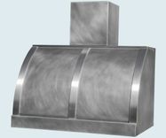 Zinc Range Hood With Stainless Straps 3 small