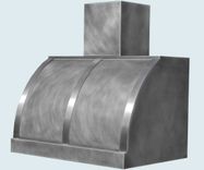 Zinc Range Hood With Stainless Straps 4 small
