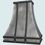 Zinc Range Hood With Black Steel Straps 3 small