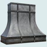 Zinc Range Hood With Steel Straps 1 small