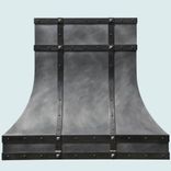 Zinc Range Hood With Steel Straps 2 small