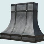 Zinc Range Hood With Steel Straps 3 small