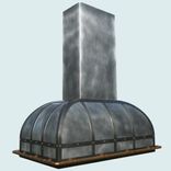 Zinc Range Hood With Continuous Pot Rail 1 small